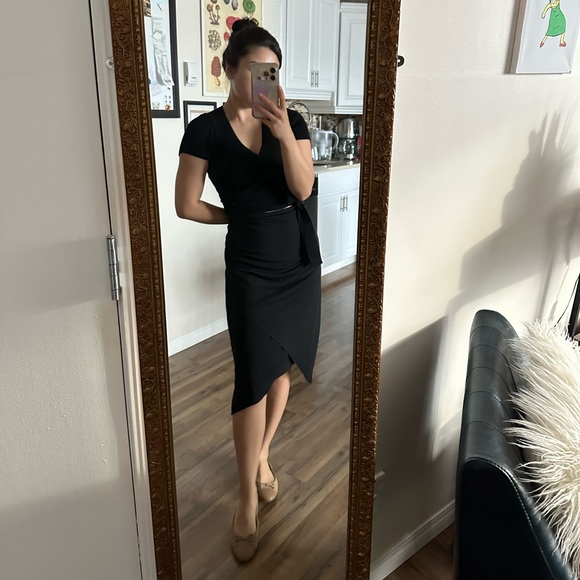 Le chateau Vintage asymmetrical black skirt - Picture 7 of 9